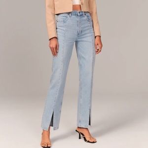 Abercrombie 90’s Straight High Rise Curve Love